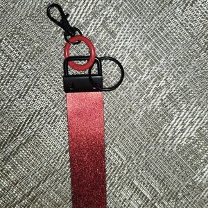 Hand Crafted Red Key & Card Holder